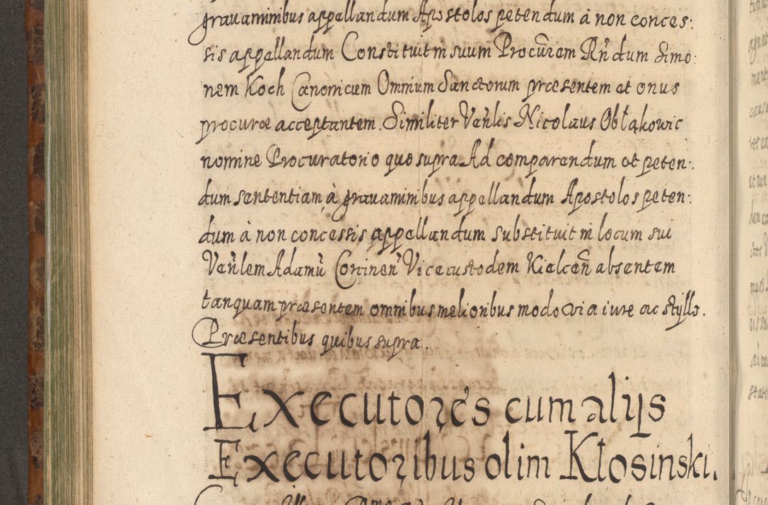 Zdjęcie nr 595 dla obiektu archiwalnego: Acta actorum, causarum spiritualium, civilium, criminalium, obligationum, quietationum, inscpritionum, cessionum, decimarum, testamentorum R. D. Martini Szyszkowski, episcopi Cracoviensis, ducis Severiensis in annis 1624 - 1626. Tomus tertius.
