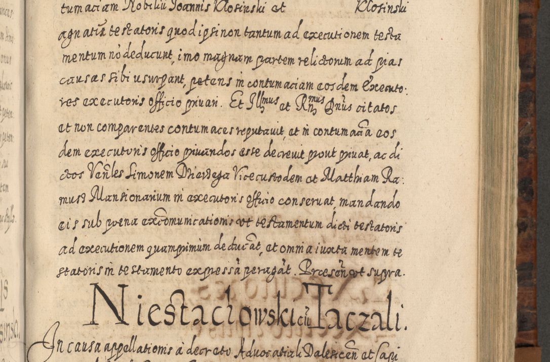 Zdjęcie nr 596 dla obiektu archiwalnego: Acta actorum, causarum spiritualium, civilium, criminalium, obligationum, quietationum, inscpritionum, cessionum, decimarum, testamentorum R. D. Martini Szyszkowski, episcopi Cracoviensis, ducis Severiensis in annis 1624 - 1626. Tomus tertius.