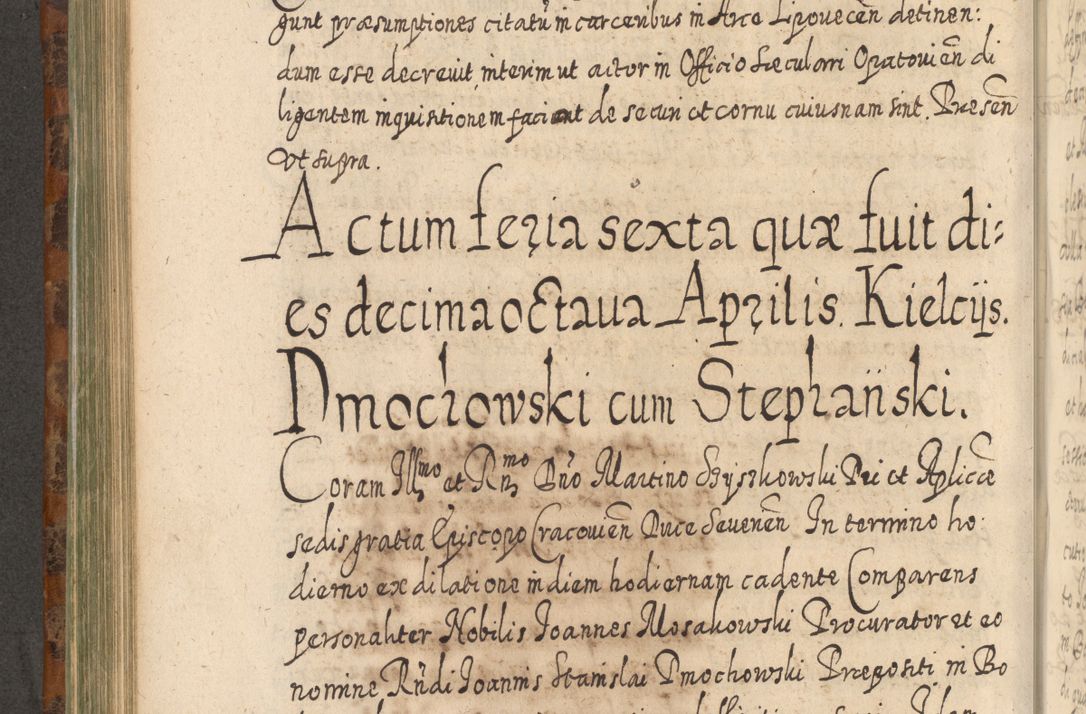 Zdjęcie nr 589 dla obiektu archiwalnego: Acta actorum, causarum spiritualium, civilium, criminalium, obligationum, quietationum, inscpritionum, cessionum, decimarum, testamentorum R. D. Martini Szyszkowski, episcopi Cracoviensis, ducis Severiensis in annis 1624 - 1626. Tomus tertius.