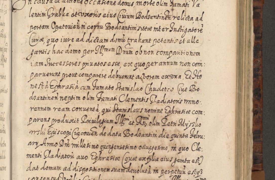 Zdjęcie nr 586 dla obiektu archiwalnego: Acta actorum, causarum spiritualium, civilium, criminalium, obligationum, quietationum, inscpritionum, cessionum, decimarum, testamentorum R. D. Martini Szyszkowski, episcopi Cracoviensis, ducis Severiensis in annis 1624 - 1626. Tomus tertius.