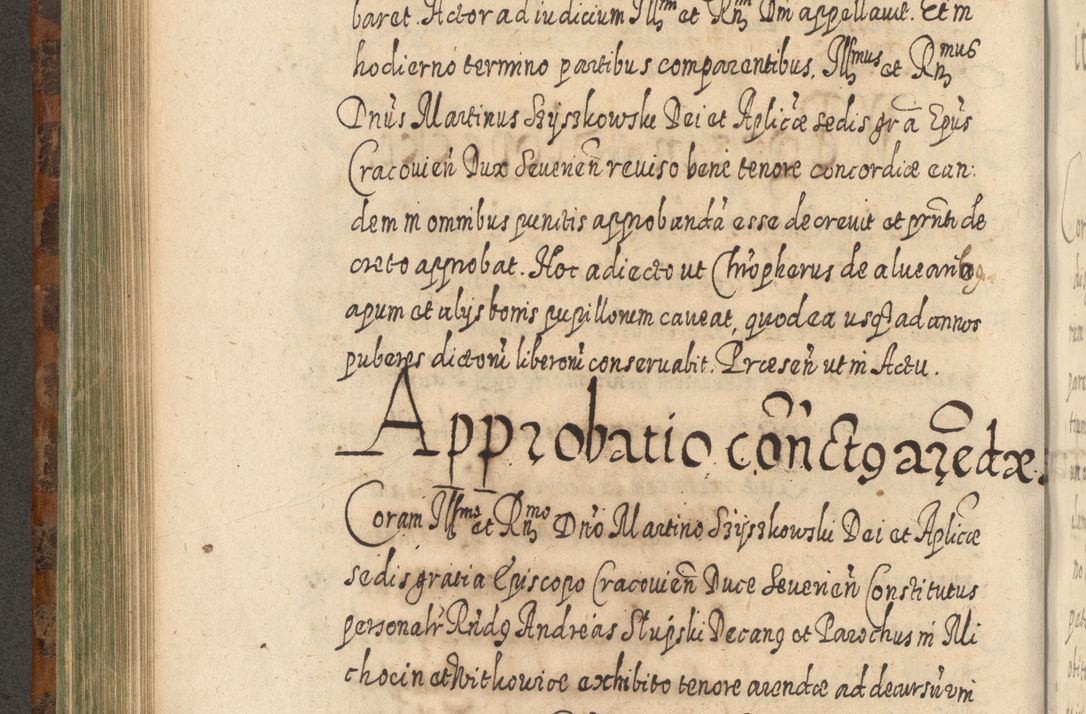 Zdjęcie nr 575 dla obiektu archiwalnego: Acta actorum, causarum spiritualium, civilium, criminalium, obligationum, quietationum, inscpritionum, cessionum, decimarum, testamentorum R. D. Martini Szyszkowski, episcopi Cracoviensis, ducis Severiensis in annis 1624 - 1626. Tomus tertius.