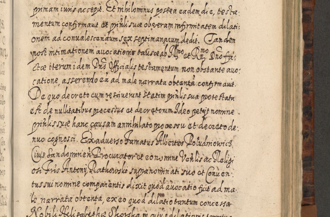 Zdjęcie nr 568 dla obiektu archiwalnego: Acta actorum, causarum spiritualium, civilium, criminalium, obligationum, quietationum, inscpritionum, cessionum, decimarum, testamentorum R. D. Martini Szyszkowski, episcopi Cracoviensis, ducis Severiensis in annis 1624 - 1626. Tomus tertius.