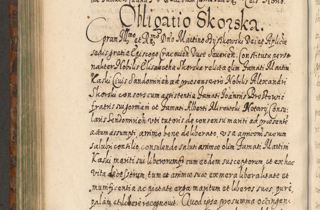 Zdjęcie nr 571 dla obiektu archiwalnego: Acta actorum, causarum spiritualium, civilium, criminalium, obligationum, quietationum, inscpritionum, cessionum, decimarum, testamentorum R. D. Martini Szyszkowski, episcopi Cracoviensis, ducis Severiensis in annis 1624 - 1626. Tomus tertius.