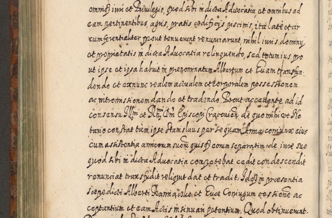 Zdjęcie nr 565 dla obiektu archiwalnego: Acta actorum, causarum spiritualium, civilium, criminalium, obligationum, quietationum, inscpritionum, cessionum, decimarum, testamentorum R. D. Martini Szyszkowski, episcopi Cracoviensis, ducis Severiensis in annis 1624 - 1626. Tomus tertius.