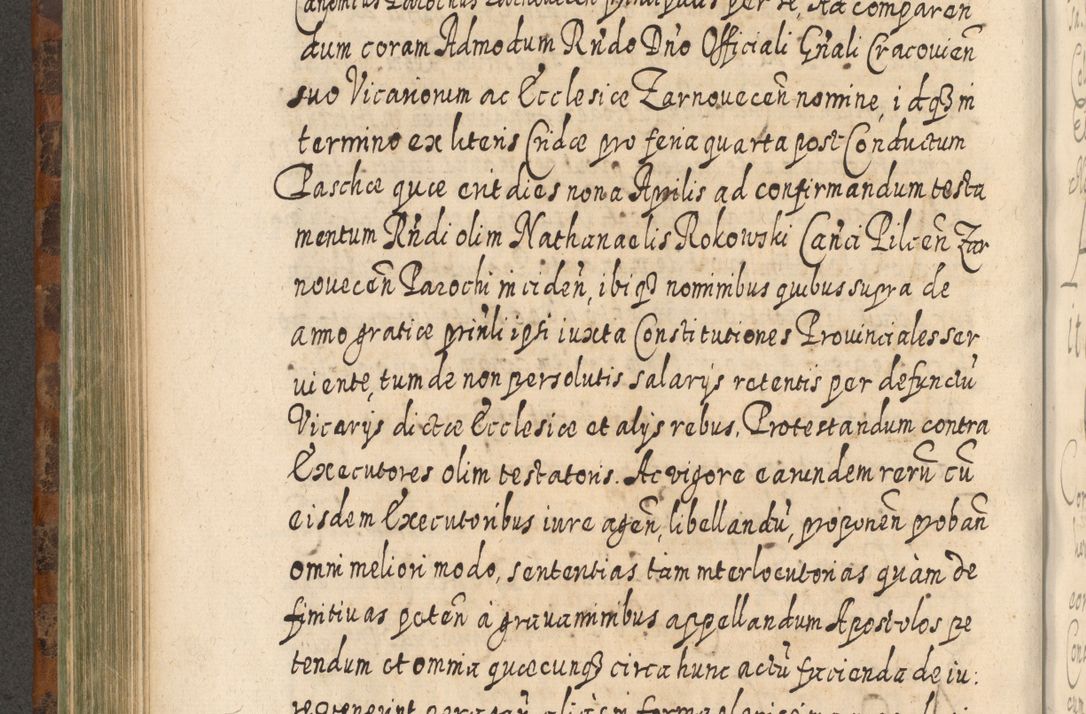 Zdjęcie nr 563 dla obiektu archiwalnego: Acta actorum, causarum spiritualium, civilium, criminalium, obligationum, quietationum, inscpritionum, cessionum, decimarum, testamentorum R. D. Martini Szyszkowski, episcopi Cracoviensis, ducis Severiensis in annis 1624 - 1626. Tomus tertius.