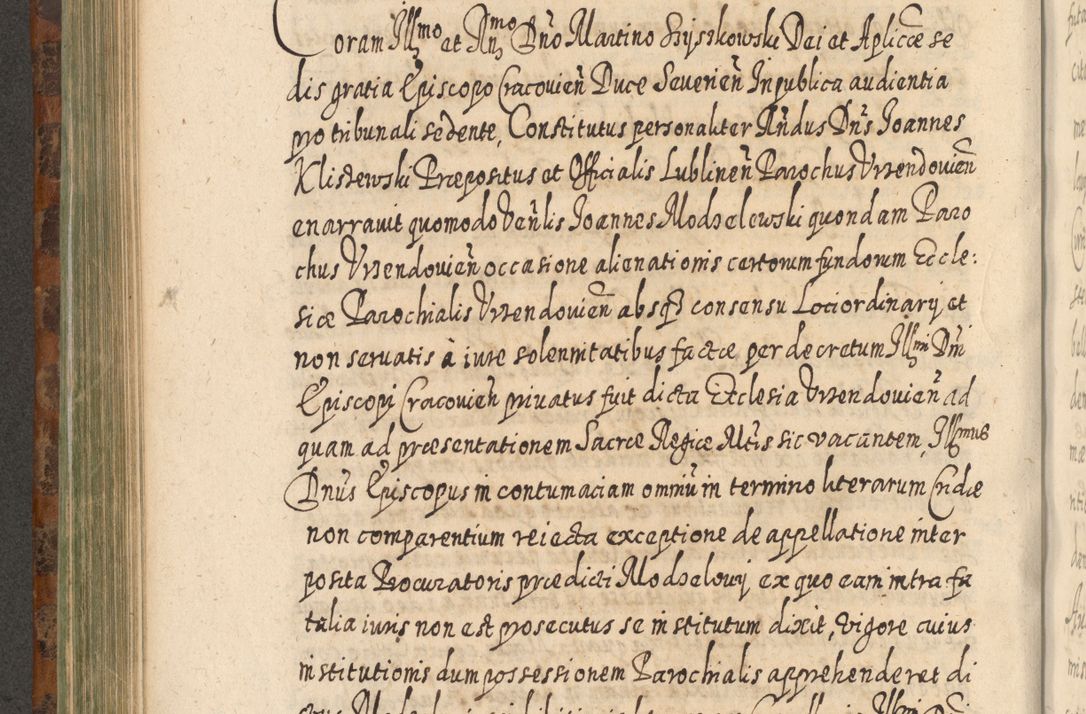 Zdjęcie nr 559 dla obiektu archiwalnego: Acta actorum, causarum spiritualium, civilium, criminalium, obligationum, quietationum, inscpritionum, cessionum, decimarum, testamentorum R. D. Martini Szyszkowski, episcopi Cracoviensis, ducis Severiensis in annis 1624 - 1626. Tomus tertius.