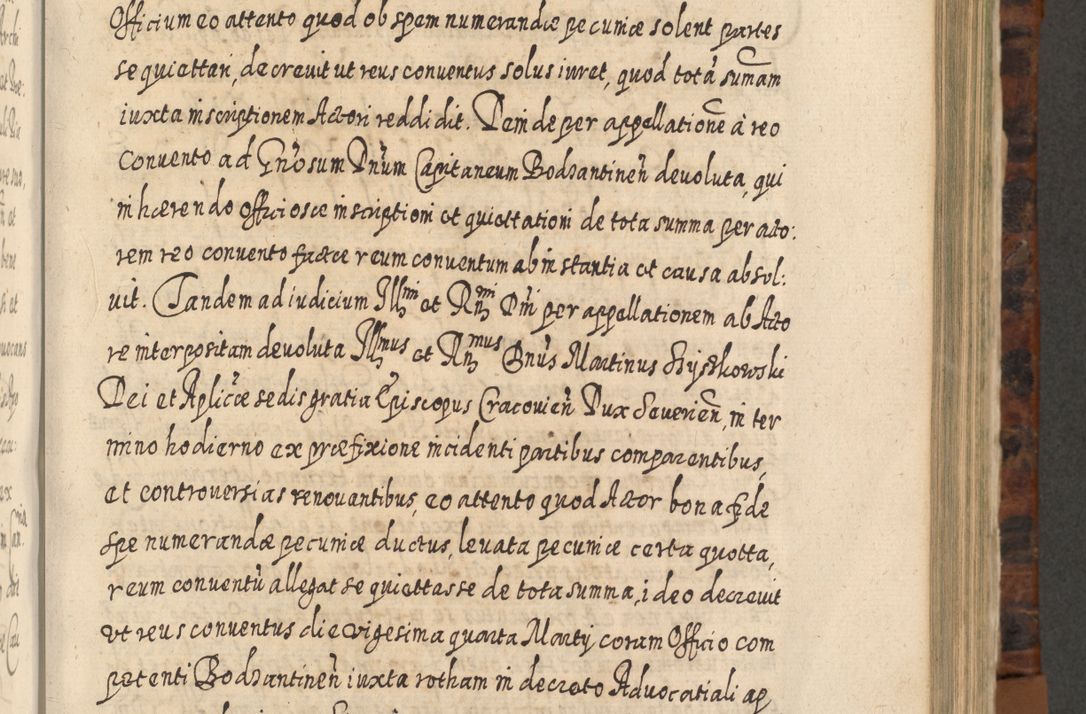 Zdjęcie nr 558 dla obiektu archiwalnego: Acta actorum, causarum spiritualium, civilium, criminalium, obligationum, quietationum, inscpritionum, cessionum, decimarum, testamentorum R. D. Martini Szyszkowski, episcopi Cracoviensis, ducis Severiensis in annis 1624 - 1626. Tomus tertius.