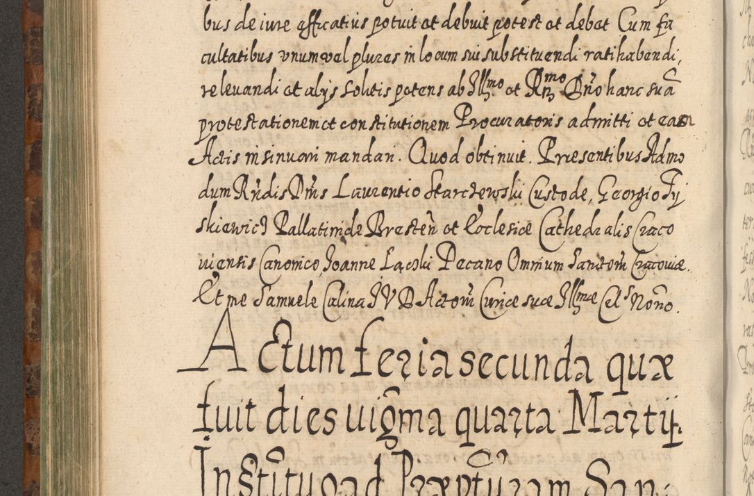 Zdjęcie nr 561 dla obiektu archiwalnego: Acta actorum, causarum spiritualium, civilium, criminalium, obligationum, quietationum, inscpritionum, cessionum, decimarum, testamentorum R. D. Martini Szyszkowski, episcopi Cracoviensis, ducis Severiensis in annis 1624 - 1626. Tomus tertius.