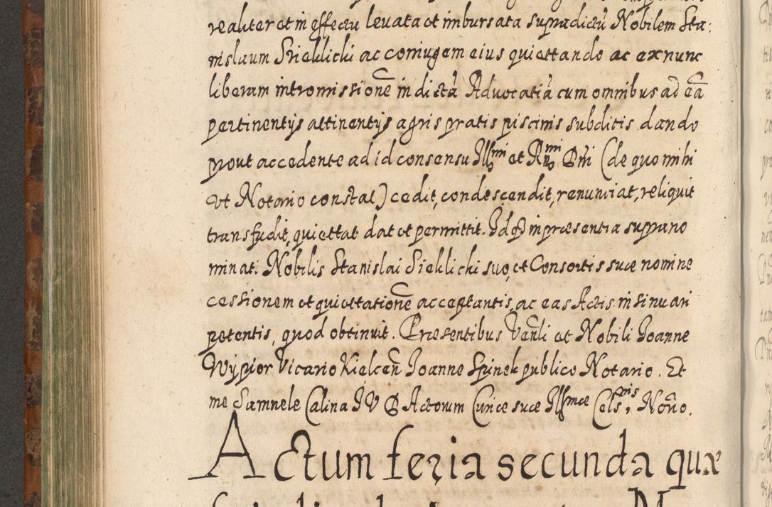 Zdjęcie nr 555 dla obiektu archiwalnego: Acta actorum, causarum spiritualium, civilium, criminalium, obligationum, quietationum, inscpritionum, cessionum, decimarum, testamentorum R. D. Martini Szyszkowski, episcopi Cracoviensis, ducis Severiensis in annis 1624 - 1626. Tomus tertius.