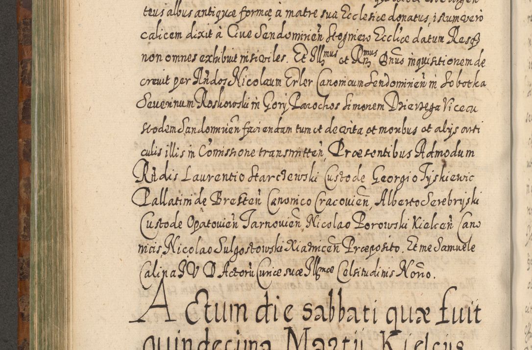 Zdjęcie nr 551 dla obiektu archiwalnego: Acta actorum, causarum spiritualium, civilium, criminalium, obligationum, quietationum, inscpritionum, cessionum, decimarum, testamentorum R. D. Martini Szyszkowski, episcopi Cracoviensis, ducis Severiensis in annis 1624 - 1626. Tomus tertius.