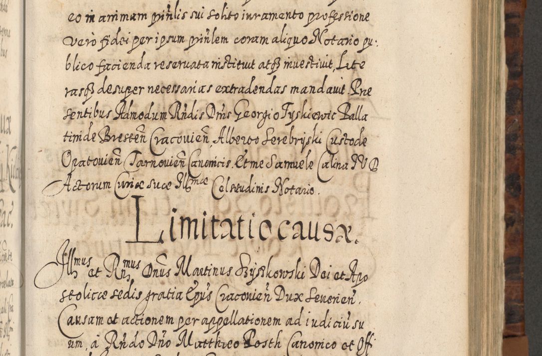 Zdjęcie nr 542 dla obiektu archiwalnego: Acta actorum, causarum spiritualium, civilium, criminalium, obligationum, quietationum, inscpritionum, cessionum, decimarum, testamentorum R. D. Martini Szyszkowski, episcopi Cracoviensis, ducis Severiensis in annis 1624 - 1626. Tomus tertius.