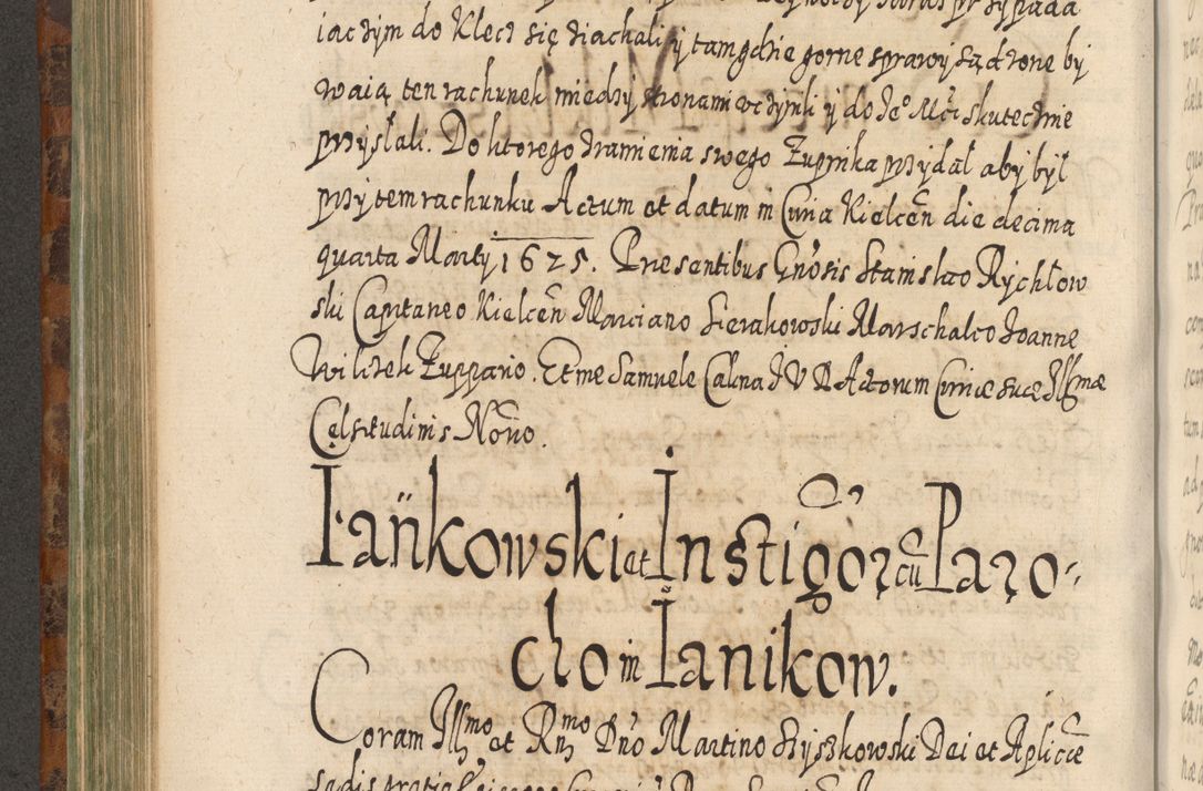 Zdjęcie nr 549 dla obiektu archiwalnego: Acta actorum, causarum spiritualium, civilium, criminalium, obligationum, quietationum, inscpritionum, cessionum, decimarum, testamentorum R. D. Martini Szyszkowski, episcopi Cracoviensis, ducis Severiensis in annis 1624 - 1626. Tomus tertius.