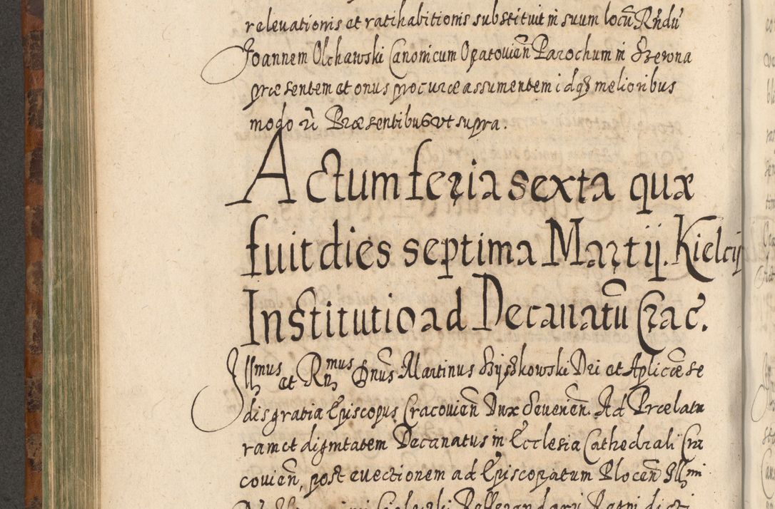 Zdjęcie nr 541 dla obiektu archiwalnego: Acta actorum, causarum spiritualium, civilium, criminalium, obligationum, quietationum, inscpritionum, cessionum, decimarum, testamentorum R. D. Martini Szyszkowski, episcopi Cracoviensis, ducis Severiensis in annis 1624 - 1626. Tomus tertius.