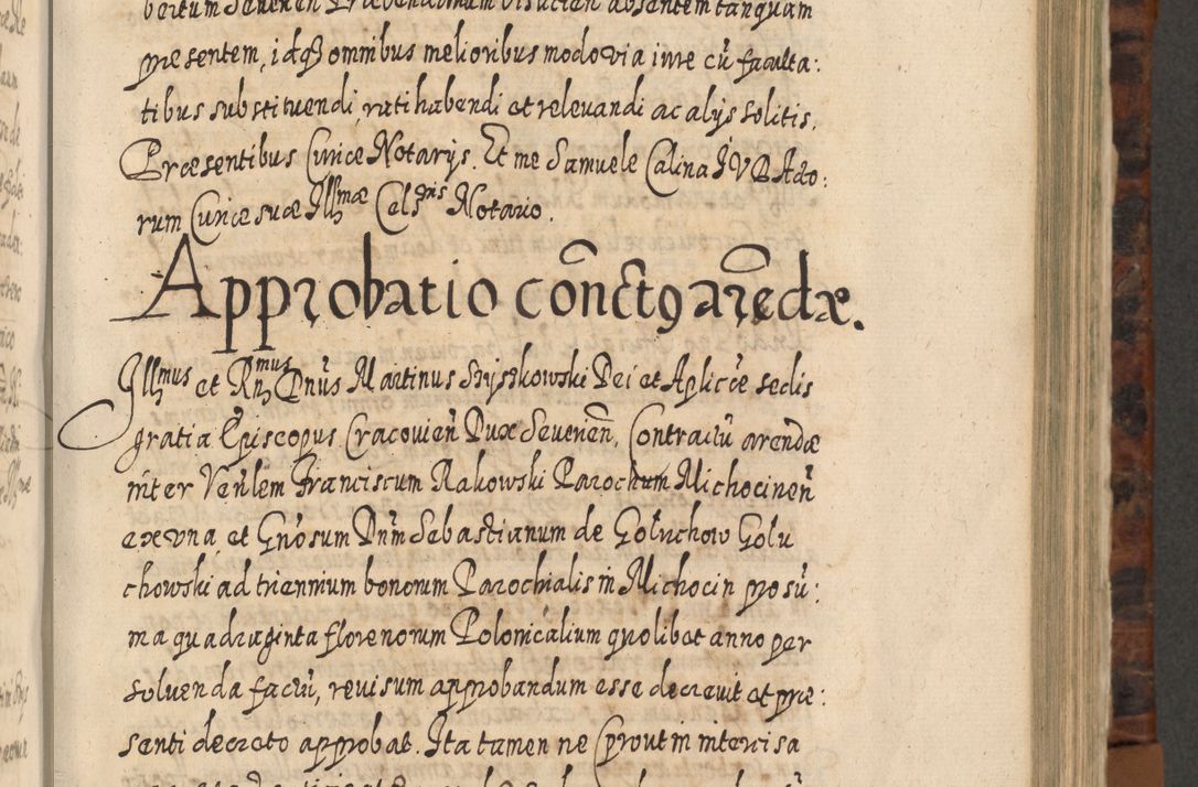 Zdjęcie nr 538 dla obiektu archiwalnego: Acta actorum, causarum spiritualium, civilium, criminalium, obligationum, quietationum, inscpritionum, cessionum, decimarum, testamentorum R. D. Martini Szyszkowski, episcopi Cracoviensis, ducis Severiensis in annis 1624 - 1626. Tomus tertius.