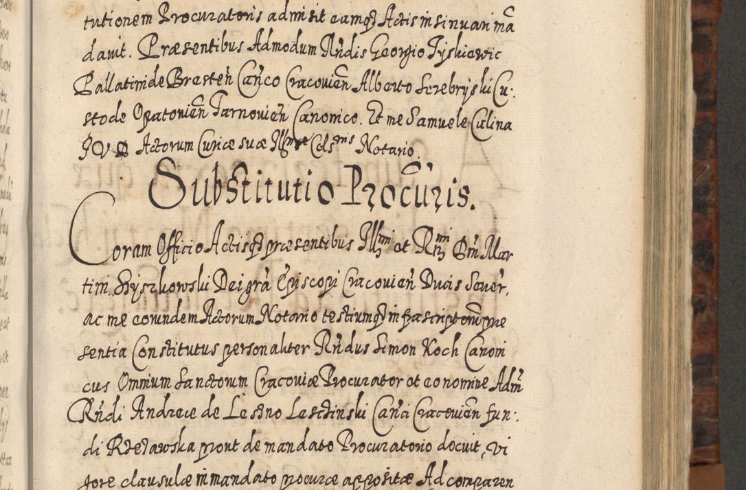 Zdjęcie nr 540 dla obiektu archiwalnego: Acta actorum, causarum spiritualium, civilium, criminalium, obligationum, quietationum, inscpritionum, cessionum, decimarum, testamentorum R. D. Martini Szyszkowski, episcopi Cracoviensis, ducis Severiensis in annis 1624 - 1626. Tomus tertius.
