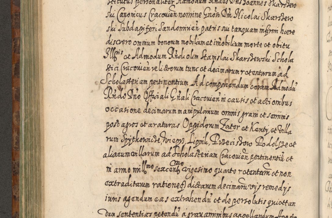 Zdjęcie nr 539 dla obiektu archiwalnego: Acta actorum, causarum spiritualium, civilium, criminalium, obligationum, quietationum, inscpritionum, cessionum, decimarum, testamentorum R. D. Martini Szyszkowski, episcopi Cracoviensis, ducis Severiensis in annis 1624 - 1626. Tomus tertius.
