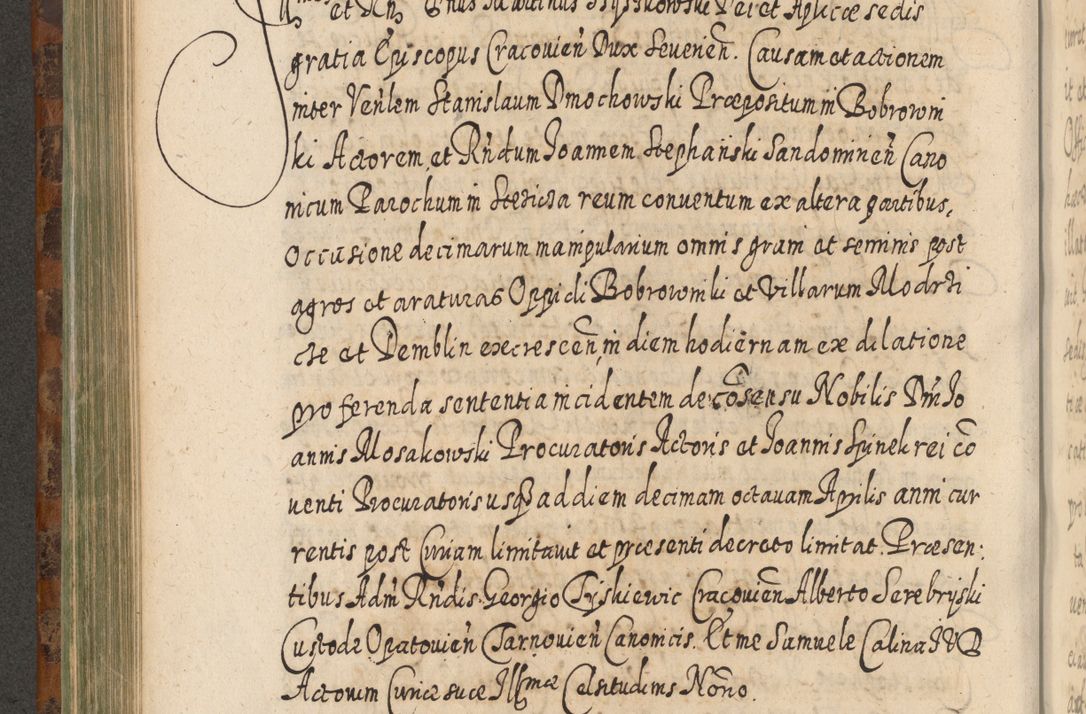 Zdjęcie nr 535 dla obiektu archiwalnego: Acta actorum, causarum spiritualium, civilium, criminalium, obligationum, quietationum, inscpritionum, cessionum, decimarum, testamentorum R. D. Martini Szyszkowski, episcopi Cracoviensis, ducis Severiensis in annis 1624 - 1626. Tomus tertius.