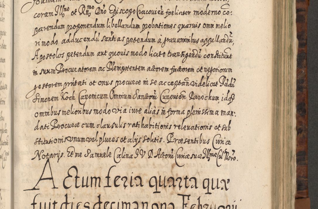 Zdjęcie nr 524 dla obiektu archiwalnego: Acta actorum, causarum spiritualium, civilium, criminalium, obligationum, quietationum, inscpritionum, cessionum, decimarum, testamentorum R. D. Martini Szyszkowski, episcopi Cracoviensis, ducis Severiensis in annis 1624 - 1626. Tomus tertius.