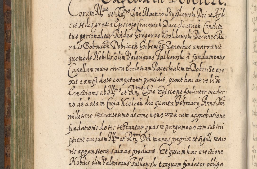 Zdjęcie nr 519 dla obiektu archiwalnego: Acta actorum, causarum spiritualium, civilium, criminalium, obligationum, quietationum, inscpritionum, cessionum, decimarum, testamentorum R. D. Martini Szyszkowski, episcopi Cracoviensis, ducis Severiensis in annis 1624 - 1626. Tomus tertius.