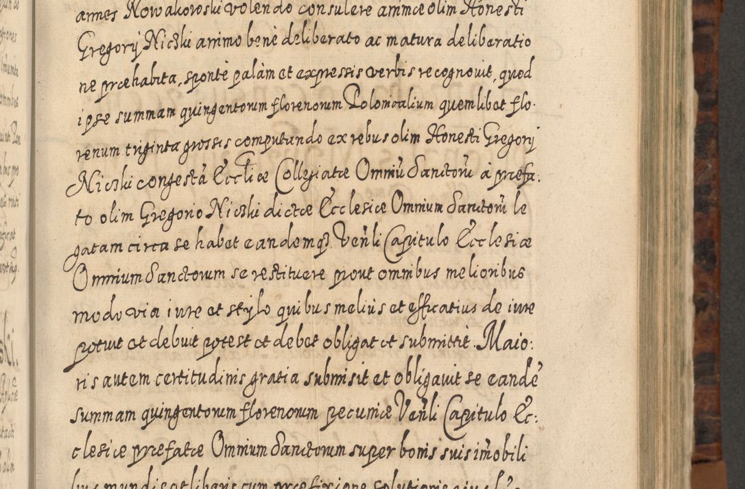 Zdjęcie nr 512 dla obiektu archiwalnego: Acta actorum, causarum spiritualium, civilium, criminalium, obligationum, quietationum, inscpritionum, cessionum, decimarum, testamentorum R. D. Martini Szyszkowski, episcopi Cracoviensis, ducis Severiensis in annis 1624 - 1626. Tomus tertius.