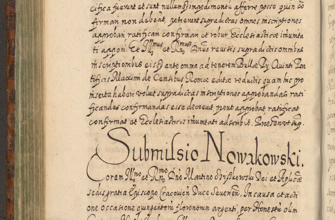 Zdjęcie nr 511 dla obiektu archiwalnego: Acta actorum, causarum spiritualium, civilium, criminalium, obligationum, quietationum, inscpritionum, cessionum, decimarum, testamentorum R. D. Martini Szyszkowski, episcopi Cracoviensis, ducis Severiensis in annis 1624 - 1626. Tomus tertius.