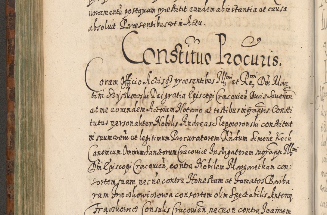 Zdjęcie nr 517 dla obiektu archiwalnego: Acta actorum, causarum spiritualium, civilium, criminalium, obligationum, quietationum, inscpritionum, cessionum, decimarum, testamentorum R. D. Martini Szyszkowski, episcopi Cracoviensis, ducis Severiensis in annis 1624 - 1626. Tomus tertius.