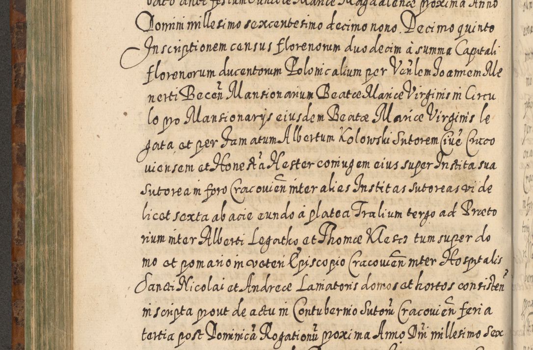 Zdjęcie nr 509 dla obiektu archiwalnego: Acta actorum, causarum spiritualium, civilium, criminalium, obligationum, quietationum, inscpritionum, cessionum, decimarum, testamentorum R. D. Martini Szyszkowski, episcopi Cracoviensis, ducis Severiensis in annis 1624 - 1626. Tomus tertius.