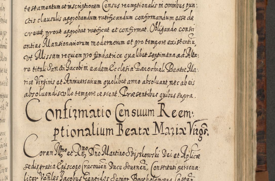 Zdjęcie nr 502 dla obiektu archiwalnego: Acta actorum, causarum spiritualium, civilium, criminalium, obligationum, quietationum, inscpritionum, cessionum, decimarum, testamentorum R. D. Martini Szyszkowski, episcopi Cracoviensis, ducis Severiensis in annis 1624 - 1626. Tomus tertius.