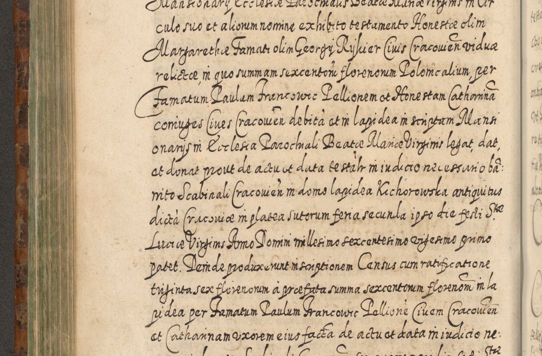 Zdjęcie nr 501 dla obiektu archiwalnego: Acta actorum, causarum spiritualium, civilium, criminalium, obligationum, quietationum, inscpritionum, cessionum, decimarum, testamentorum R. D. Martini Szyszkowski, episcopi Cracoviensis, ducis Severiensis in annis 1624 - 1626. Tomus tertius.