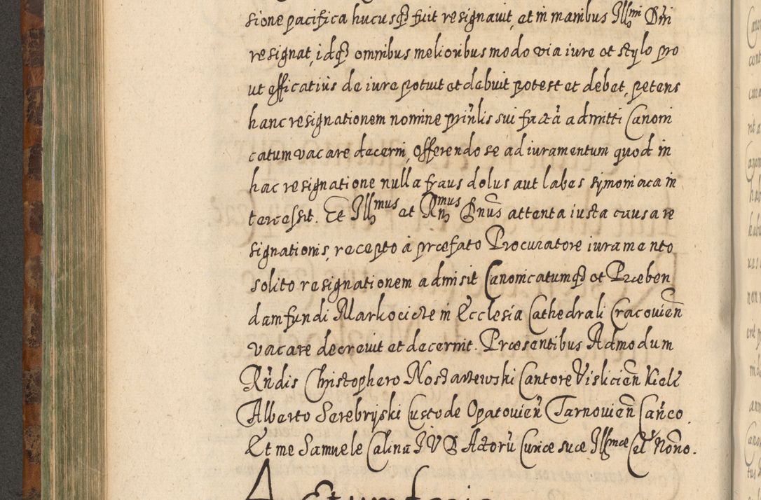 Zdjęcie nr 491 dla obiektu archiwalnego: Acta actorum, causarum spiritualium, civilium, criminalium, obligationum, quietationum, inscpritionum, cessionum, decimarum, testamentorum R. D. Martini Szyszkowski, episcopi Cracoviensis, ducis Severiensis in annis 1624 - 1626. Tomus tertius.