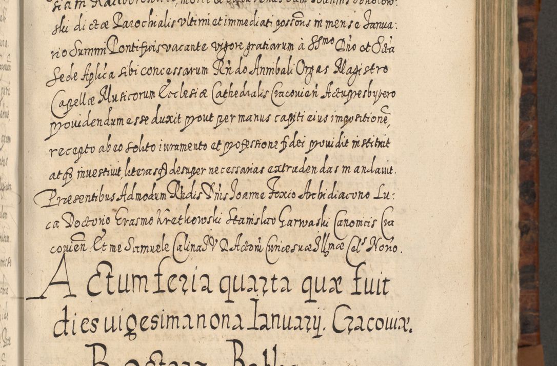 Zdjęcie nr 476 dla obiektu archiwalnego: Acta actorum, causarum spiritualium, civilium, criminalium, obligationum, quietationum, inscpritionum, cessionum, decimarum, testamentorum R. D. Martini Szyszkowski, episcopi Cracoviensis, ducis Severiensis in annis 1624 - 1626. Tomus tertius.
