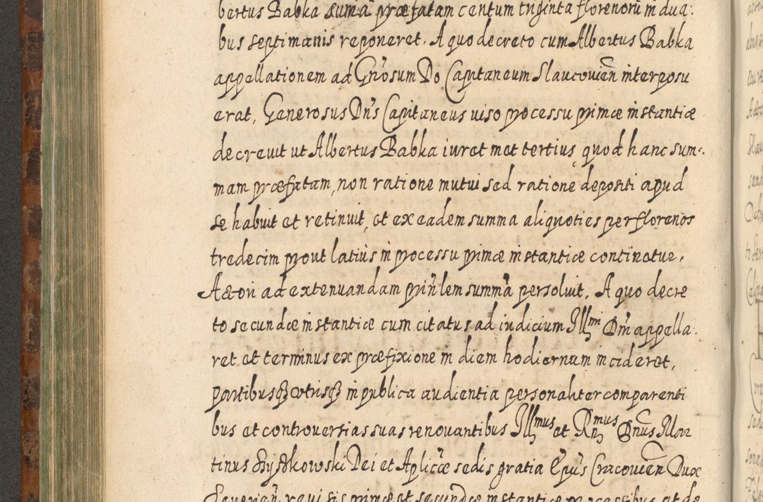 Zdjęcie nr 477 dla obiektu archiwalnego: Acta actorum, causarum spiritualium, civilium, criminalium, obligationum, quietationum, inscpritionum, cessionum, decimarum, testamentorum R. D. Martini Szyszkowski, episcopi Cracoviensis, ducis Severiensis in annis 1624 - 1626. Tomus tertius.