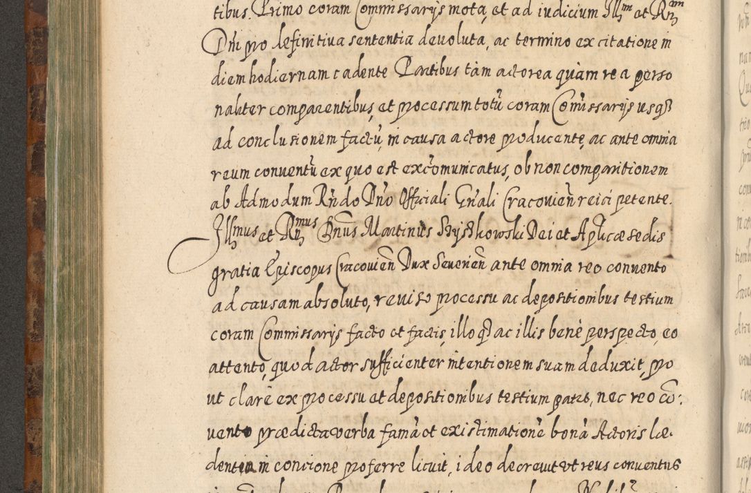 Zdjęcie nr 483 dla obiektu archiwalnego: Acta actorum, causarum spiritualium, civilium, criminalium, obligationum, quietationum, inscpritionum, cessionum, decimarum, testamentorum R. D. Martini Szyszkowski, episcopi Cracoviensis, ducis Severiensis in annis 1624 - 1626. Tomus tertius.