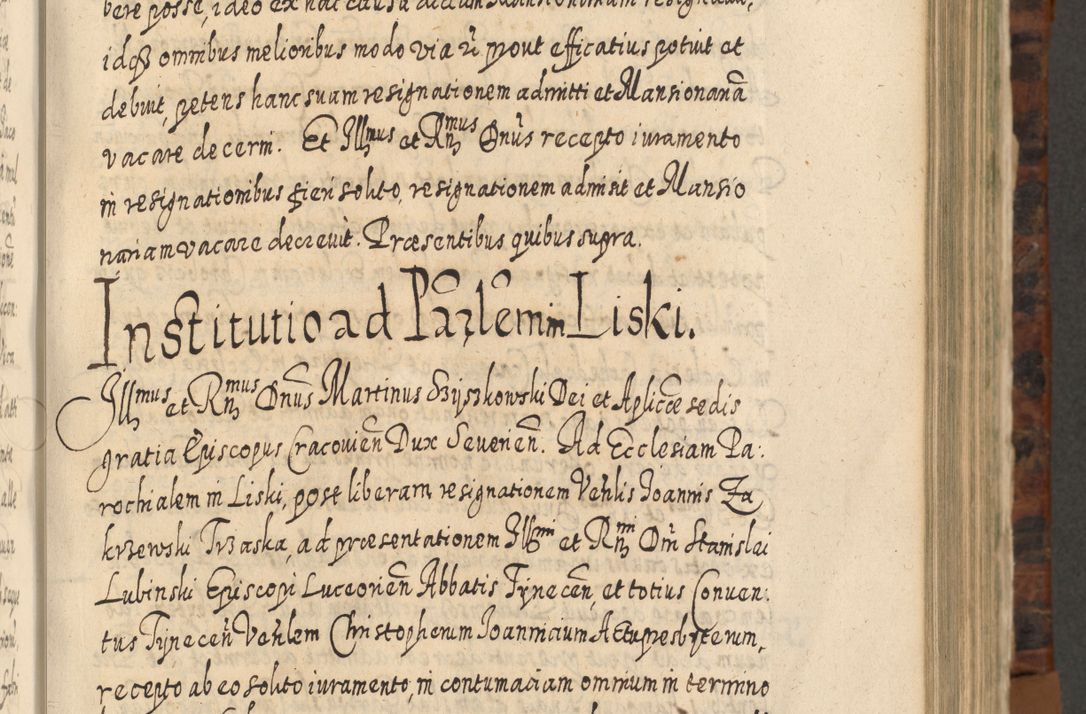 Zdjęcie nr 474 dla obiektu archiwalnego: Acta actorum, causarum spiritualium, civilium, criminalium, obligationum, quietationum, inscpritionum, cessionum, decimarum, testamentorum R. D. Martini Szyszkowski, episcopi Cracoviensis, ducis Severiensis in annis 1624 - 1626. Tomus tertius.