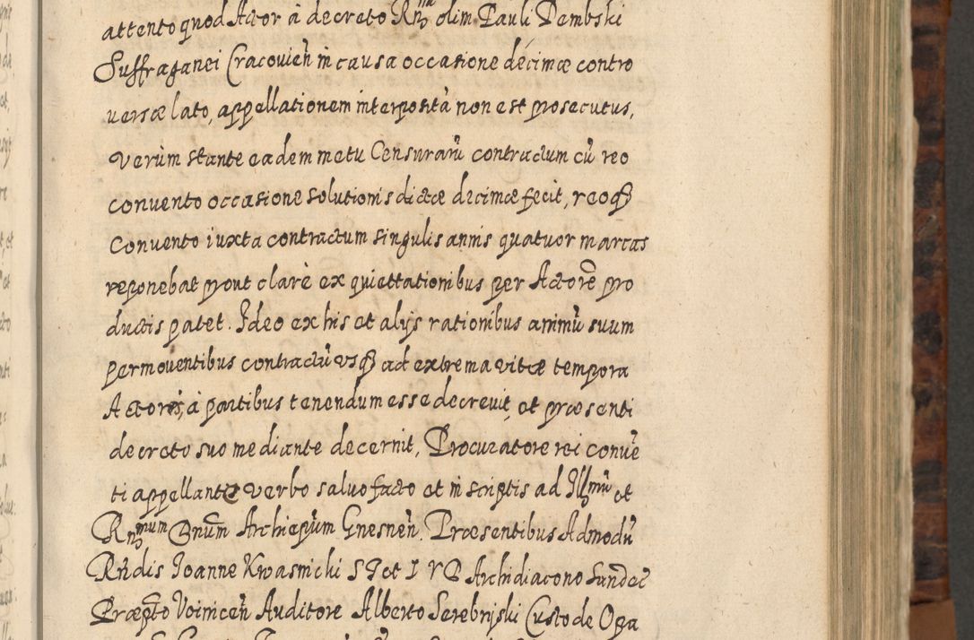 Zdjęcie nr 472 dla obiektu archiwalnego: Acta actorum, causarum spiritualium, civilium, criminalium, obligationum, quietationum, inscpritionum, cessionum, decimarum, testamentorum R. D. Martini Szyszkowski, episcopi Cracoviensis, ducis Severiensis in annis 1624 - 1626. Tomus tertius.