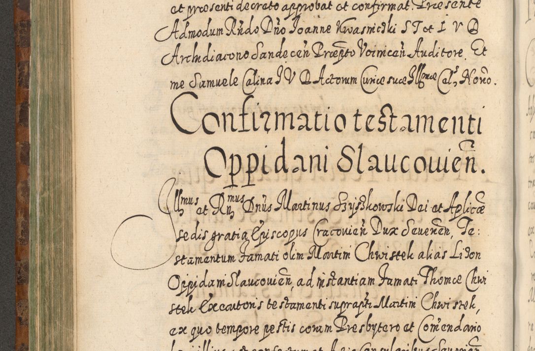 Zdjęcie nr 469 dla obiektu archiwalnego: Acta actorum, causarum spiritualium, civilium, criminalium, obligationum, quietationum, inscpritionum, cessionum, decimarum, testamentorum R. D. Martini Szyszkowski, episcopi Cracoviensis, ducis Severiensis in annis 1624 - 1626. Tomus tertius.