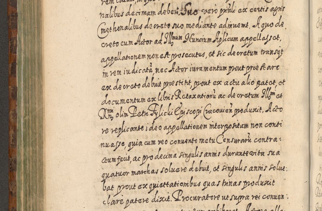 Zdjęcie nr 471 dla obiektu archiwalnego: Acta actorum, causarum spiritualium, civilium, criminalium, obligationum, quietationum, inscpritionum, cessionum, decimarum, testamentorum R. D. Martini Szyszkowski, episcopi Cracoviensis, ducis Severiensis in annis 1624 - 1626. Tomus tertius.