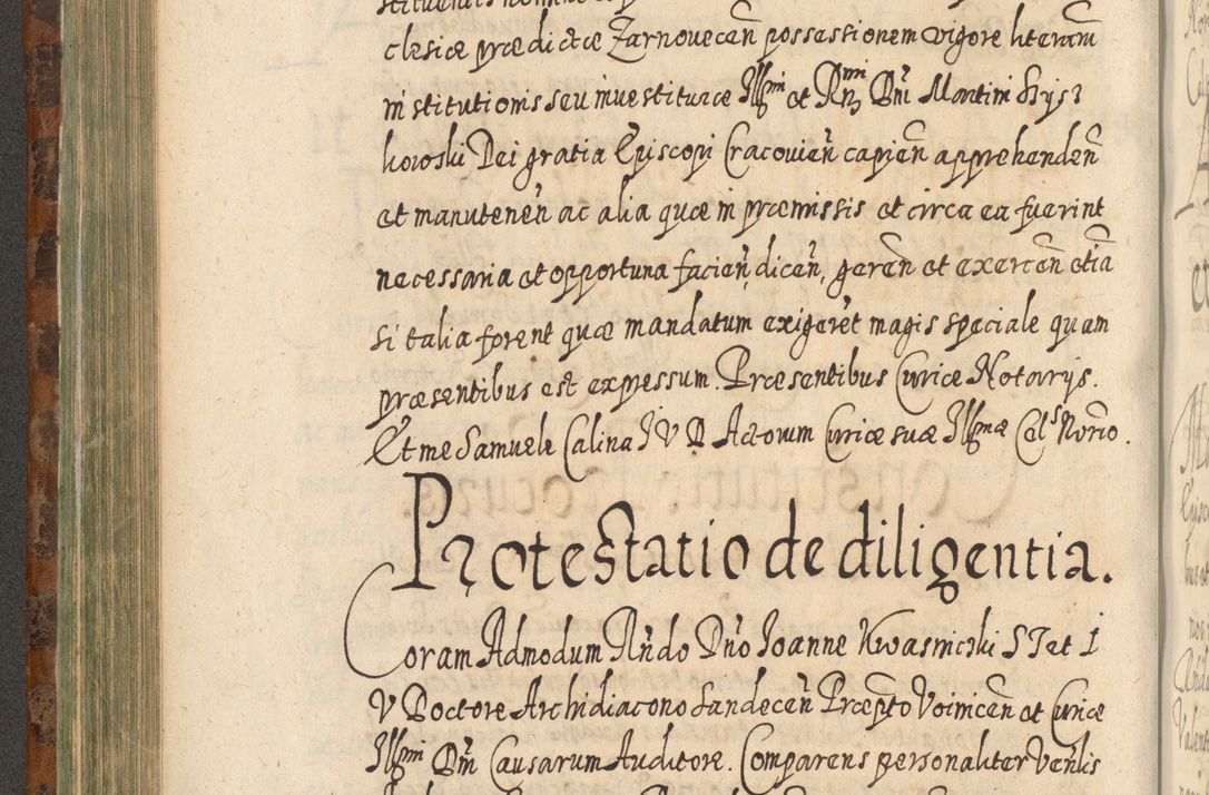 Zdjęcie nr 453 dla obiektu archiwalnego: Acta actorum, causarum spiritualium, civilium, criminalium, obligationum, quietationum, inscpritionum, cessionum, decimarum, testamentorum R. D. Martini Szyszkowski, episcopi Cracoviensis, ducis Severiensis in annis 1624 - 1626. Tomus tertius.