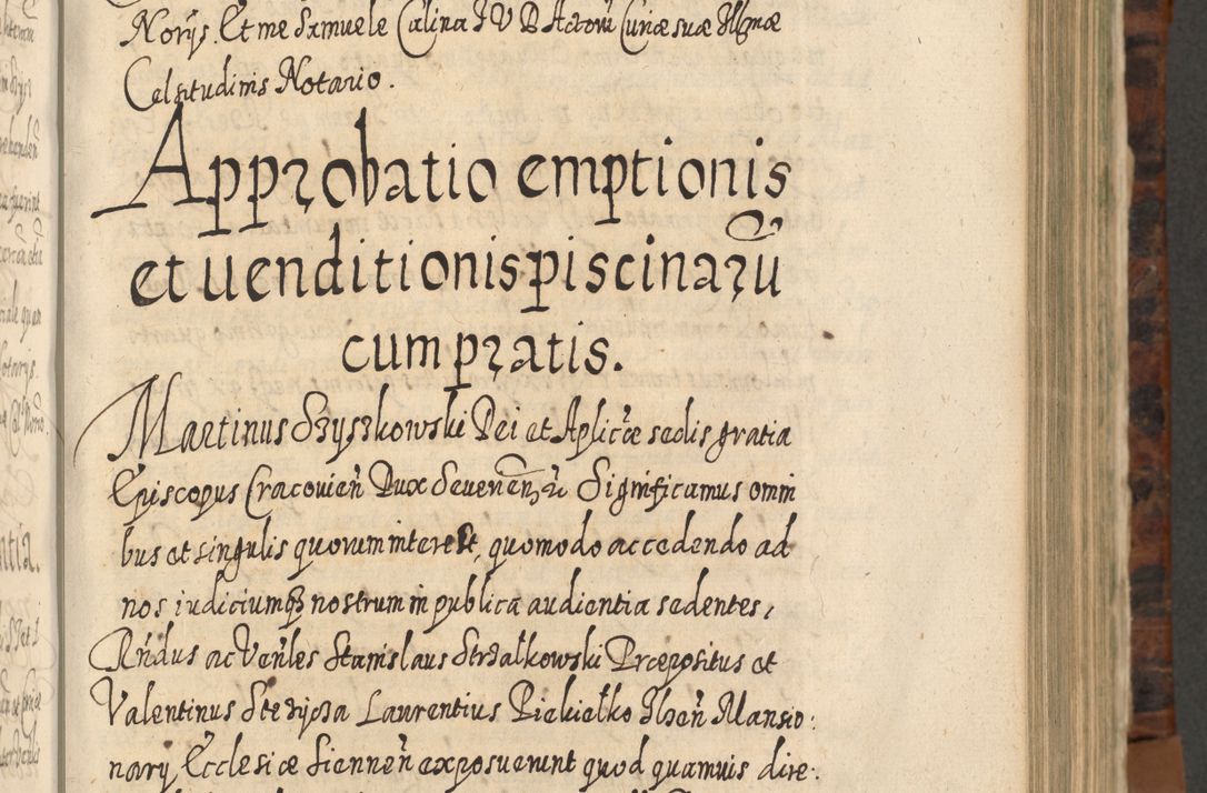 Zdjęcie nr 454 dla obiektu archiwalnego: Acta actorum, causarum spiritualium, civilium, criminalium, obligationum, quietationum, inscpritionum, cessionum, decimarum, testamentorum R. D. Martini Szyszkowski, episcopi Cracoviensis, ducis Severiensis in annis 1624 - 1626. Tomus tertius.