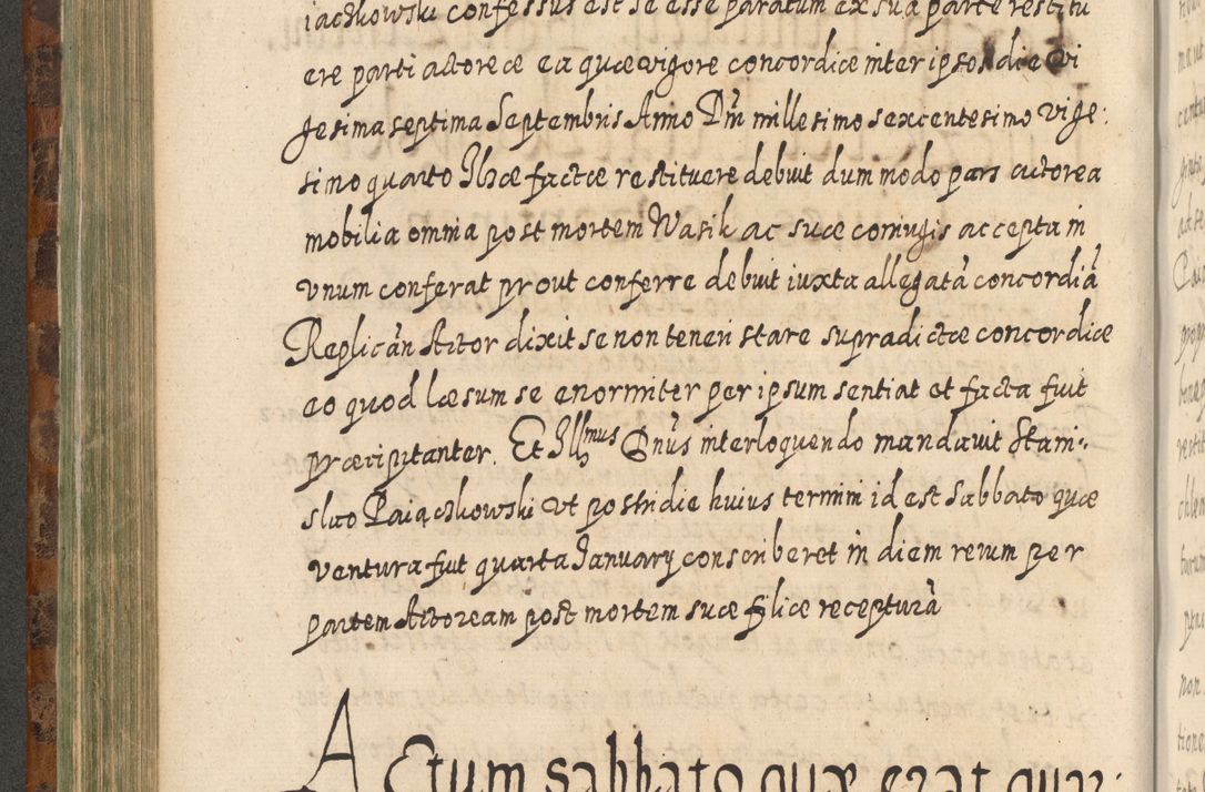 Zdjęcie nr 449 dla obiektu archiwalnego: Acta actorum, causarum spiritualium, civilium, criminalium, obligationum, quietationum, inscpritionum, cessionum, decimarum, testamentorum R. D. Martini Szyszkowski, episcopi Cracoviensis, ducis Severiensis in annis 1624 - 1626. Tomus tertius.