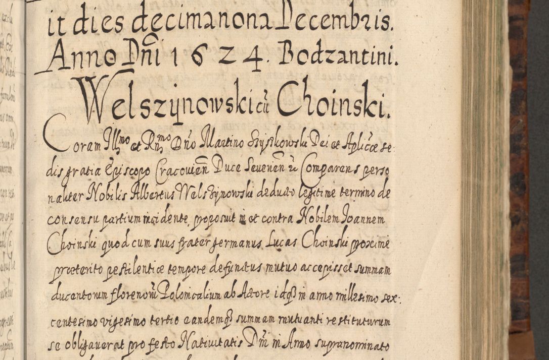 Zdjęcie nr 438 dla obiektu archiwalnego: Acta actorum, causarum spiritualium, civilium, criminalium, obligationum, quietationum, inscpritionum, cessionum, decimarum, testamentorum R. D. Martini Szyszkowski, episcopi Cracoviensis, ducis Severiensis in annis 1624 - 1626. Tomus tertius.