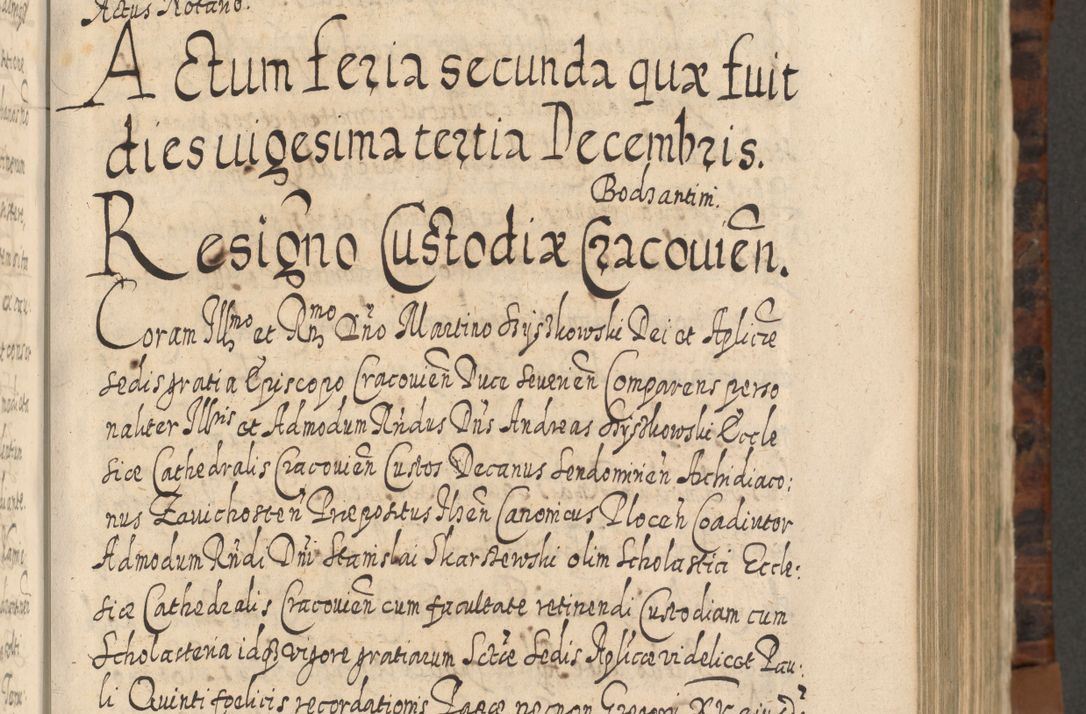 Zdjęcie nr 444 dla obiektu archiwalnego: Acta actorum, causarum spiritualium, civilium, criminalium, obligationum, quietationum, inscpritionum, cessionum, decimarum, testamentorum R. D. Martini Szyszkowski, episcopi Cracoviensis, ducis Severiensis in annis 1624 - 1626. Tomus tertius.