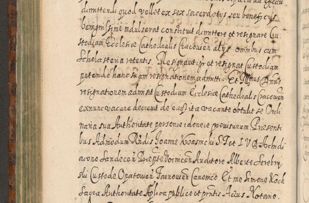 Zdjęcie nr 445 dla obiektu archiwalnego: Acta actorum, causarum spiritualium, civilium, criminalium, obligationum, quietationum, inscpritionum, cessionum, decimarum, testamentorum R. D. Martini Szyszkowski, episcopi Cracoviensis, ducis Severiensis in annis 1624 - 1626. Tomus tertius.