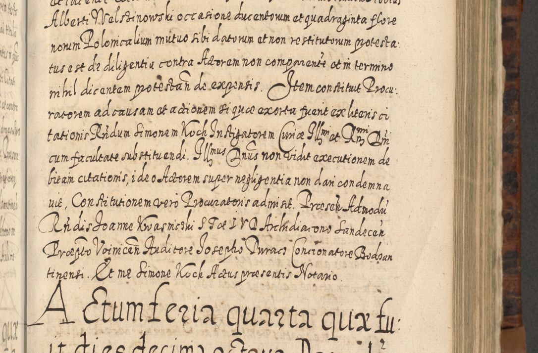 Zdjęcie nr 434 dla obiektu archiwalnego: Acta actorum, causarum spiritualium, civilium, criminalium, obligationum, quietationum, inscpritionum, cessionum, decimarum, testamentorum R. D. Martini Szyszkowski, episcopi Cracoviensis, ducis Severiensis in annis 1624 - 1626. Tomus tertius.