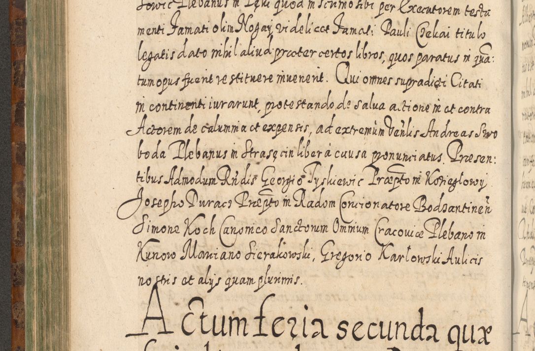 Zdjęcie nr 433 dla obiektu archiwalnego: Acta actorum, causarum spiritualium, civilium, criminalium, obligationum, quietationum, inscpritionum, cessionum, decimarum, testamentorum R. D. Martini Szyszkowski, episcopi Cracoviensis, ducis Severiensis in annis 1624 - 1626. Tomus tertius.