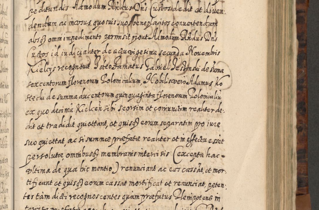 Zdjęcie nr 422 dla obiektu archiwalnego: Acta actorum, causarum spiritualium, civilium, criminalium, obligationum, quietationum, inscpritionum, cessionum, decimarum, testamentorum R. D. Martini Szyszkowski, episcopi Cracoviensis, ducis Severiensis in annis 1624 - 1626. Tomus tertius.