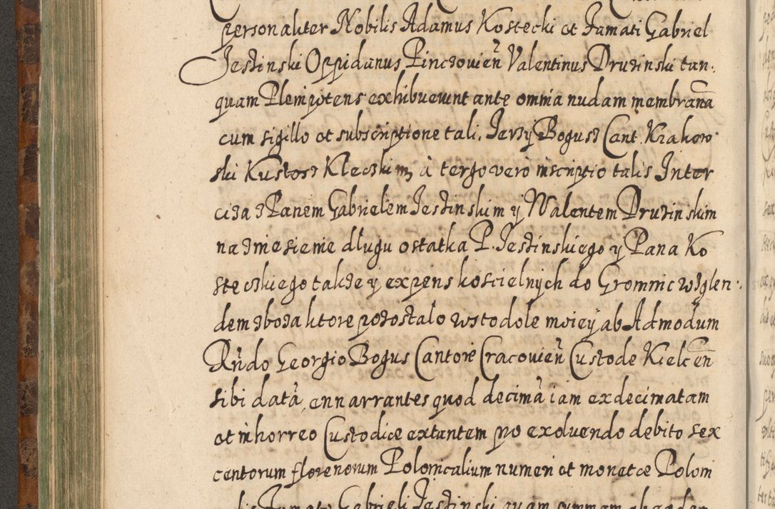 Zdjęcie nr 421 dla obiektu archiwalnego: Acta actorum, causarum spiritualium, civilium, criminalium, obligationum, quietationum, inscpritionum, cessionum, decimarum, testamentorum R. D. Martini Szyszkowski, episcopi Cracoviensis, ducis Severiensis in annis 1624 - 1626. Tomus tertius.