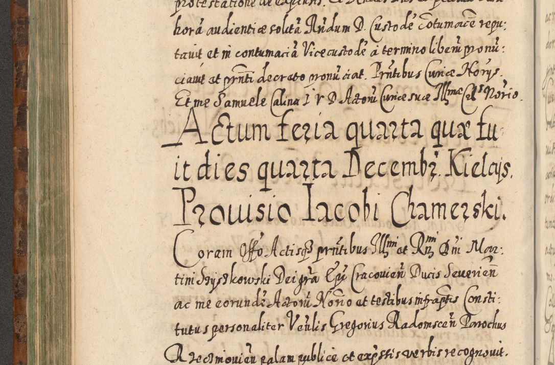 Zdjęcie nr 419 dla obiektu archiwalnego: Acta actorum, causarum spiritualium, civilium, criminalium, obligationum, quietationum, inscpritionum, cessionum, decimarum, testamentorum R. D. Martini Szyszkowski, episcopi Cracoviensis, ducis Severiensis in annis 1624 - 1626. Tomus tertius.