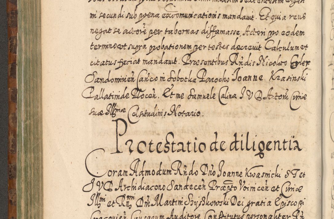 Zdjęcie nr 417 dla obiektu archiwalnego: Acta actorum, causarum spiritualium, civilium, criminalium, obligationum, quietationum, inscpritionum, cessionum, decimarum, testamentorum R. D. Martini Szyszkowski, episcopi Cracoviensis, ducis Severiensis in annis 1624 - 1626. Tomus tertius.
