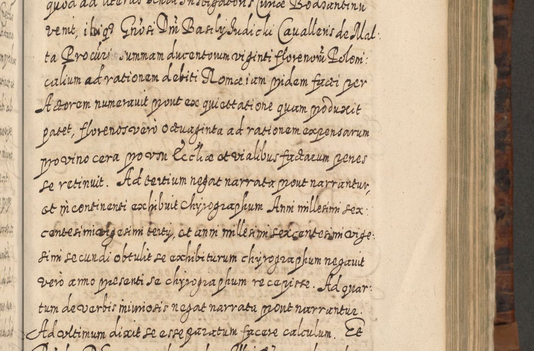 Zdjęcie nr 416 dla obiektu archiwalnego: Acta actorum, causarum spiritualium, civilium, criminalium, obligationum, quietationum, inscpritionum, cessionum, decimarum, testamentorum R. D. Martini Szyszkowski, episcopi Cracoviensis, ducis Severiensis in annis 1624 - 1626. Tomus tertius.